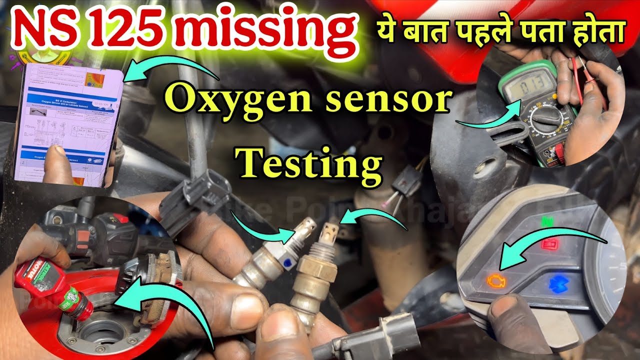 NS 125 oxygen sensor | missing problem NS 125 | unheated oxygen sensor testing multimeter