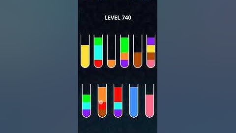 COLOR SORT PUZZLE LEVEL 740