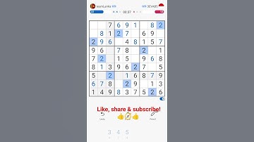 How to beat #sudoku in under 1 min #numbers #numberpuzzle #app #game#puzzle #mobilegame #SriLanka