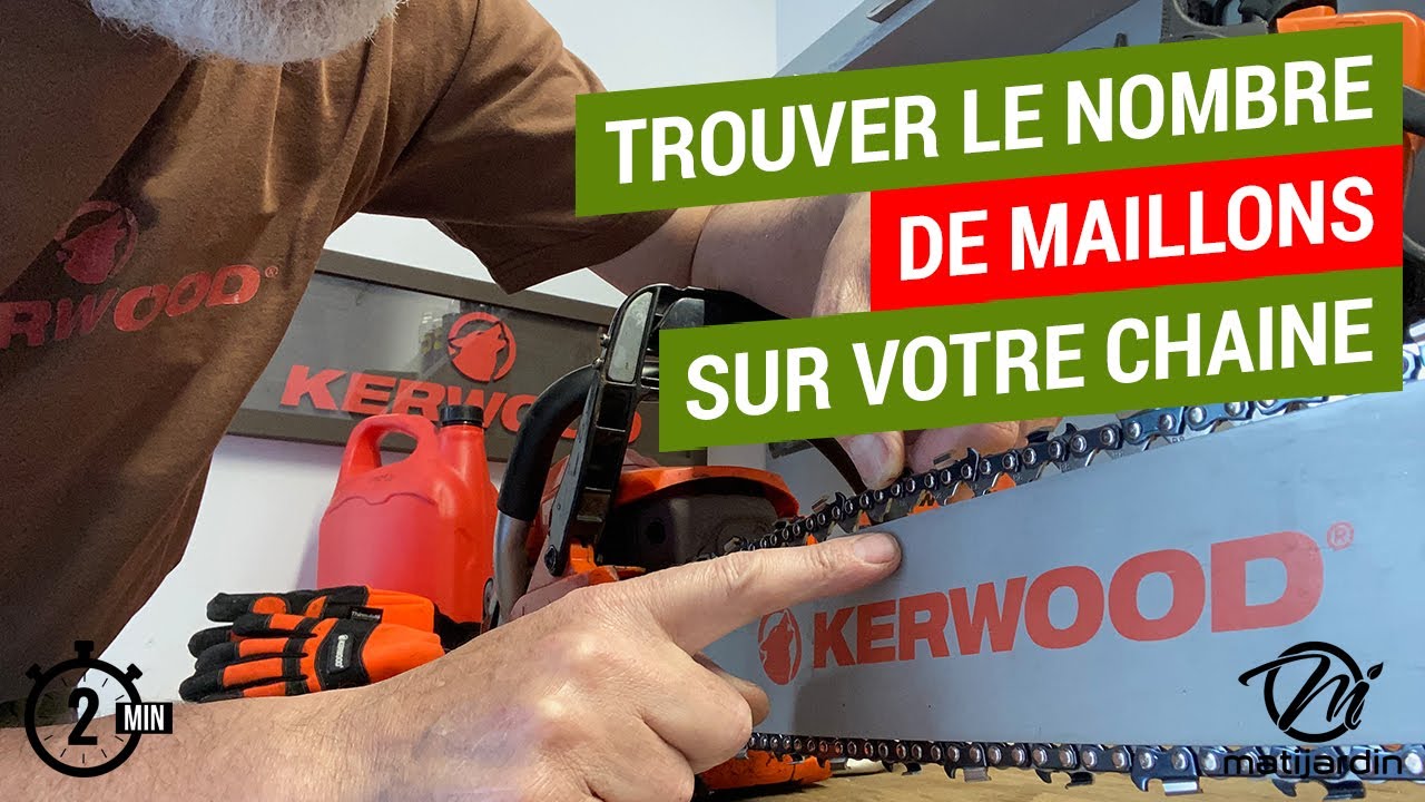 TUTO Comment trouver le nombre de maillons sur votre chaîne tronçonneuse ? YouTube