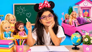 Öykü Öğretmen Oldu 🍎 Chelsea Bebeklerin Okulda İlk Günü Ve Eğlenceli Dersler 🎒