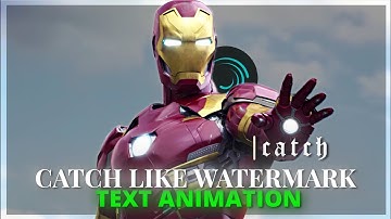 Catch Like Intro Watermark | Alight Motion | (+preset)