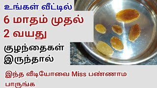 6 மாதம் முதல் 2 வயது குழந்தை வரை கொடுக்கலாம் | Homely Princess