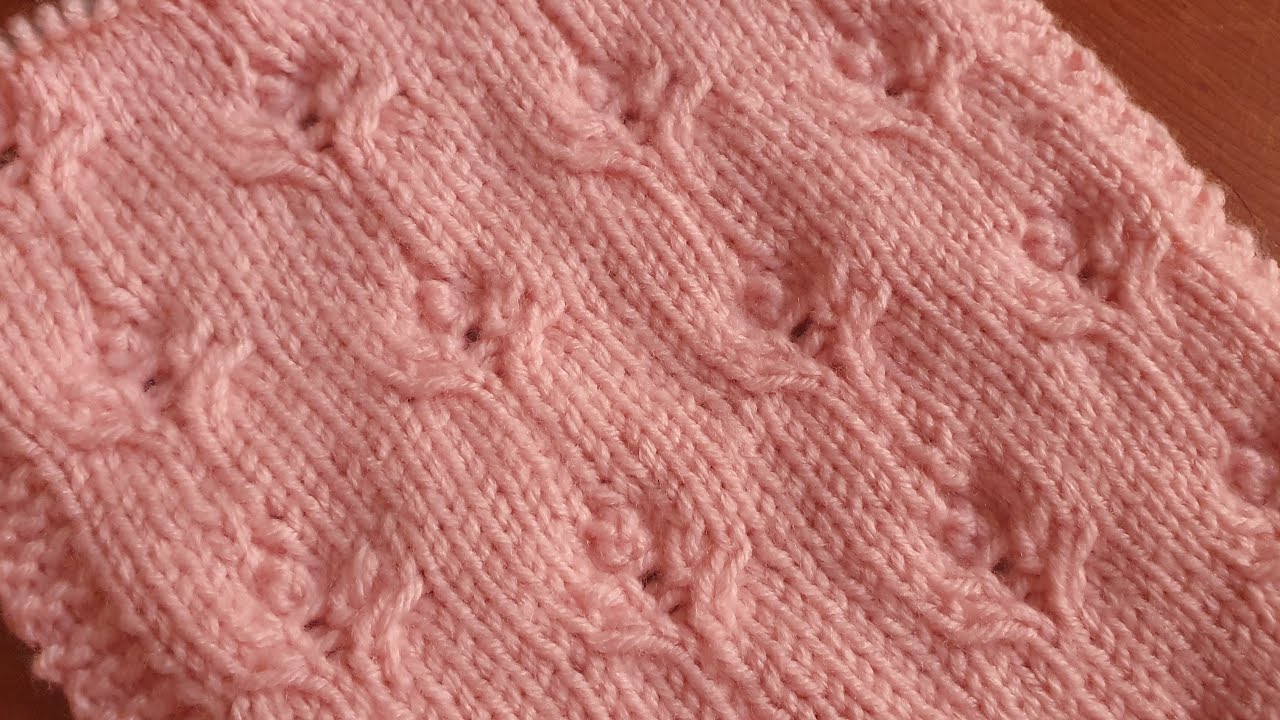 سلسلة غرز التريكو : غرزة الورود