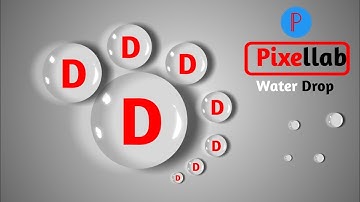 How to Make Water Drop Logo in Pixellab || Water Drop Logo Design Tutorial | pixellab design editing