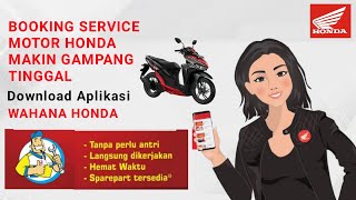 Cara Booking Service Motor Honda  Di Aplikasi Wanda (Wahana Honda) screenshot 2