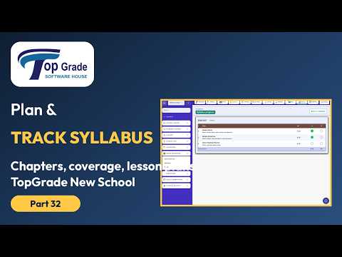 TopGrade New School | Lesson Plans & Syllabus Tracking Tutorial | Part 32