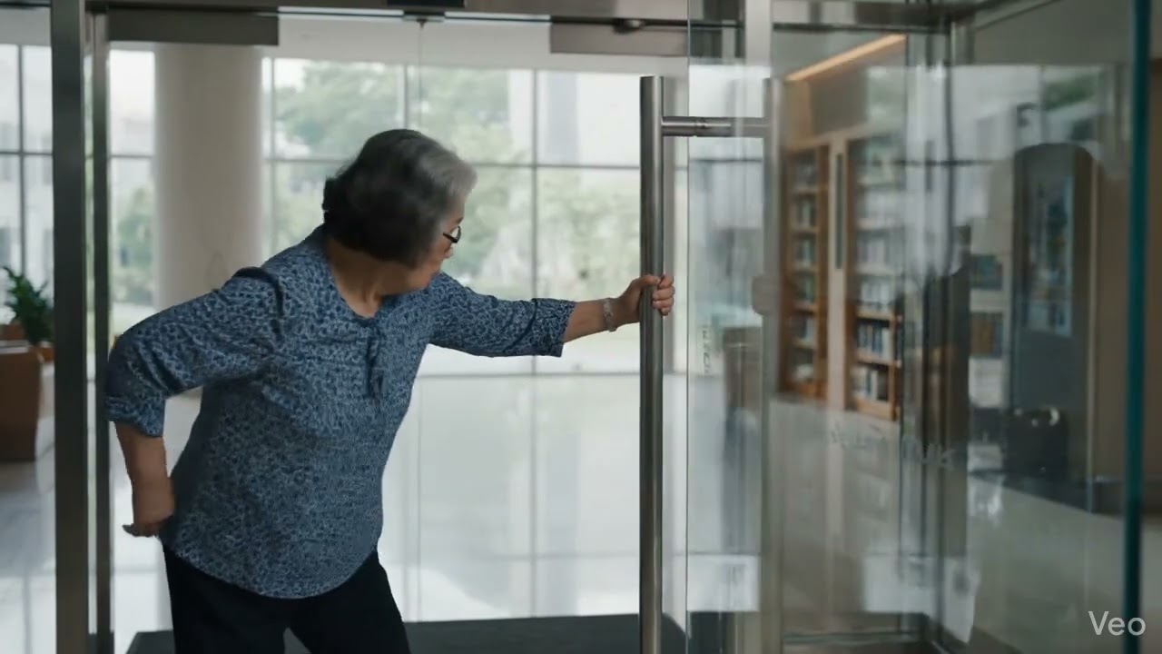 A person walking confidently steps on a banana peel, slides forward uncontrol... 