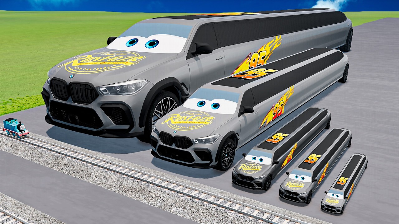 Big & Small Long BMW X6 McQueen VS Thomas the Train
