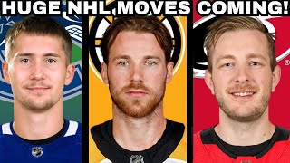 Martin Necas TRADE to Canucks? To Bruins For Ullmark? Elias Lindholm & Filip Hronek LEAVE Vancouver?