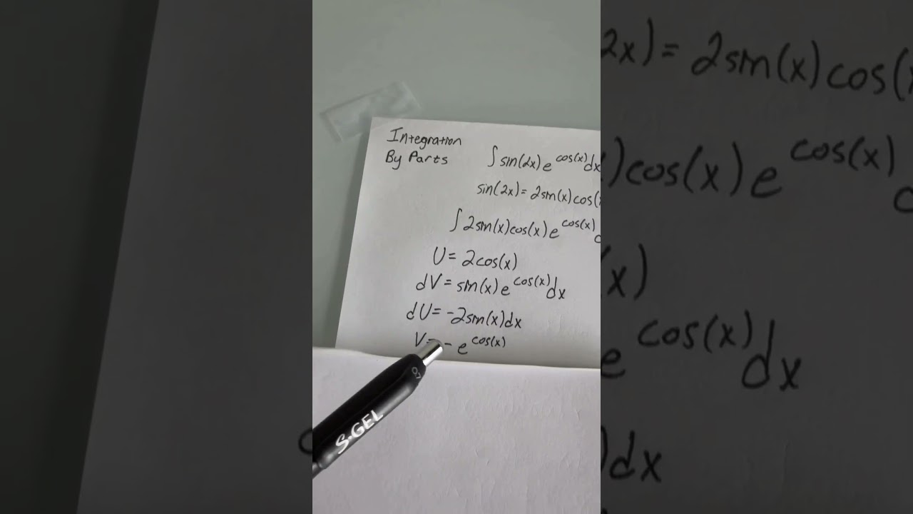 How to solve this integral using integration by parts