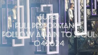 ( 4K ) SUPER BY SEVENTEEN FULL PERFORMANCE | FOLLOW  AGAIN TO SEOUL DAY 2