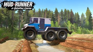 Spintires: MudRunner - All terrain vehicle Burlak 6x6 Test on a Difficult Track Spintires: MudRunner - All terrain vehicle Burlak 6x6 Test on a Difficult Track