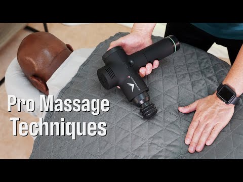 Professional Massage Techniques for the Upper Back with a Massage