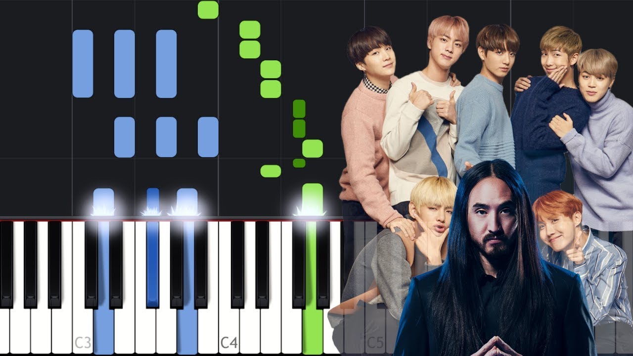Steve Aoki - Waste It On Me feat. BTS Piano Tutorial