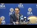 Conferencia de prensa desde la OEA