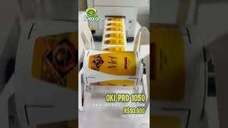 Impressora Digital Oki Label Pro 1050, 130mm, LED Digital com Branco e rebobinador.