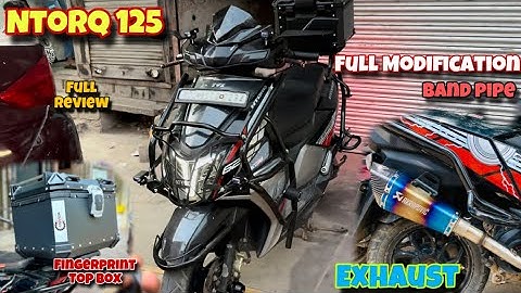 Fully Modified Tvs Ntorq 125 🔥|| 1 in Delhi🤩 || Crash Guard Full Loaded | Under 10k #modified #ntorq