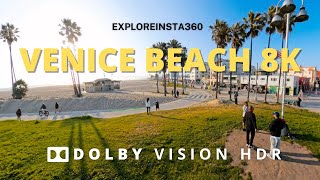 VENICE BEACH with a INSTA360 X4! Bike ride from Venice pier to Santa Monica in 8K! SUMMER 2024