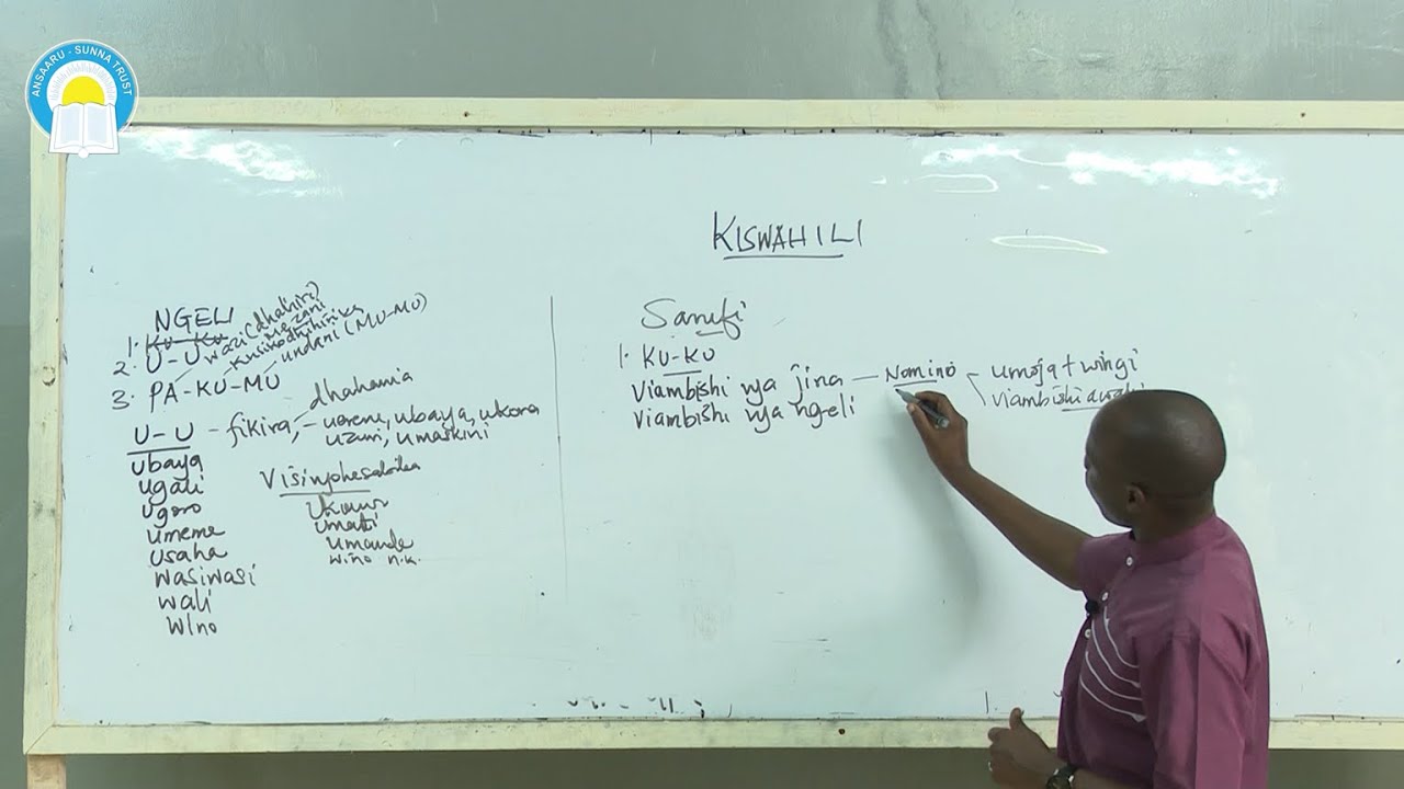 Class 8 - Kiswahili - Topic: Sarufi (Lesson_2; NGELI), By; Tom Nyambeka