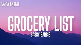Grocery List - Sassy Barbie (Official Lyric) screenshot 3