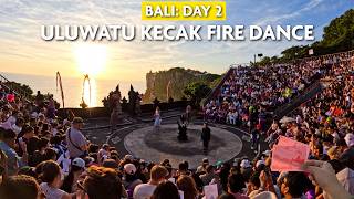 Bali Day 2 🌴 | Uluwatu Kecak Fire Dance Show & Sunset | Milk & Madu Café