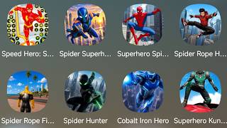 Speed Hero Superhero Games, Spider Superhero, Superhero Spider, Spider Rope Hero, Spider Rope Fight screenshot 1