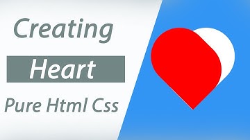 Creating a Heart with CSS | CSS Shape- Heart | CSS tutorial||Pure Html Css