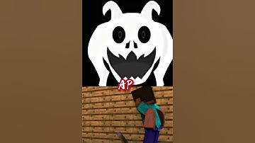 Asriel Dreemurr vs Creative Mode Steve #shorts #undertale #minecraft #edit