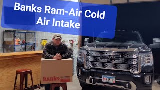 Banks Ram-Air Cold Air Intake Duramax L5P Install and Sound Test