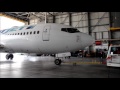 *SPECIAL* -- WestJet Boeing 737-700 getting towed into hangar (Calgary 05/14/2016)(HD)