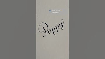 Modern Calligraphy - Learn how to write your name in copperplate on my channel🖋️