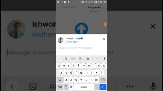 How to send homework to teachers in smart school app screenshot 1