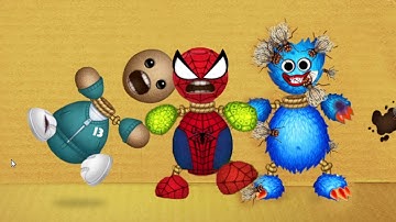 FLY SWATTER VS Costumes : Squid, Spiderman, Huggy Wuggy | Kick The Buddy Remastered New Update 2022
