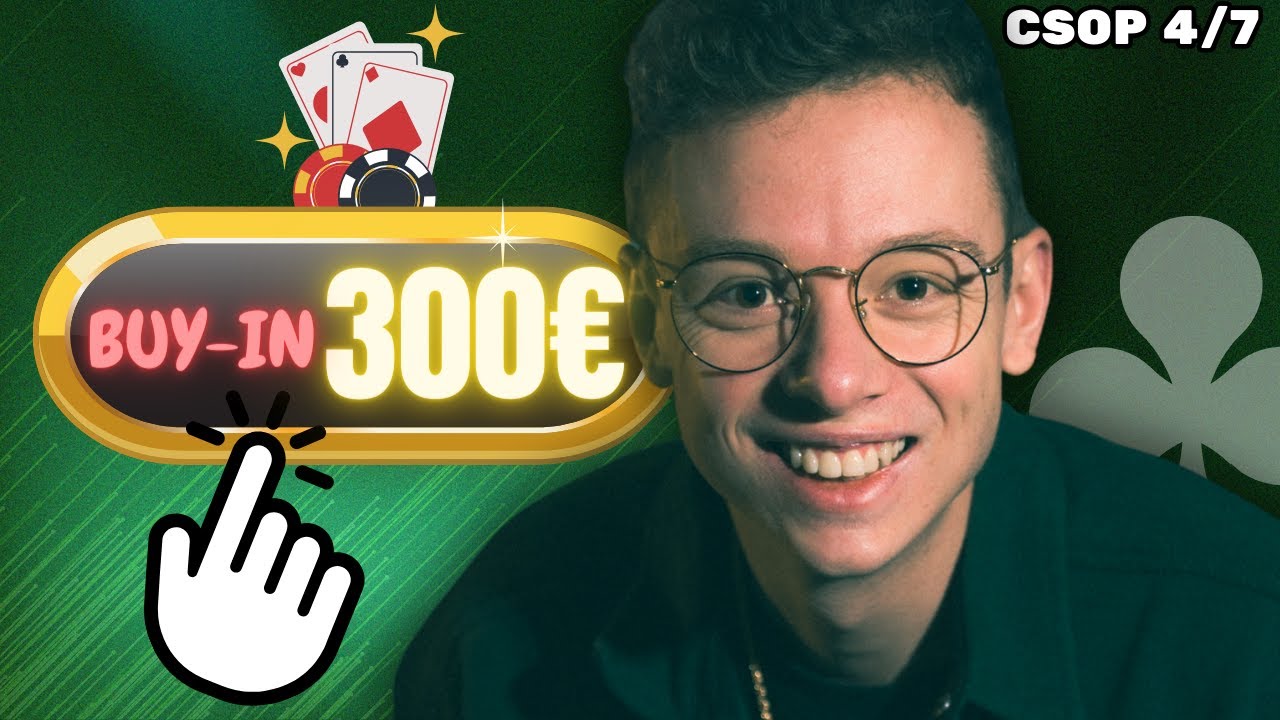 JE JOUE UN TOURNOI  300    Challenge Poker CSOP 47