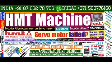 HMT India Servo Fault Why does servo motor vibrate? Why Motor Drive Voltage drops? CNC Motor Repair