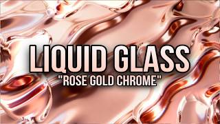 4 Hours Rose Gold Liquid Glass Animation For TV | 4K Screensaver screenshot 5
