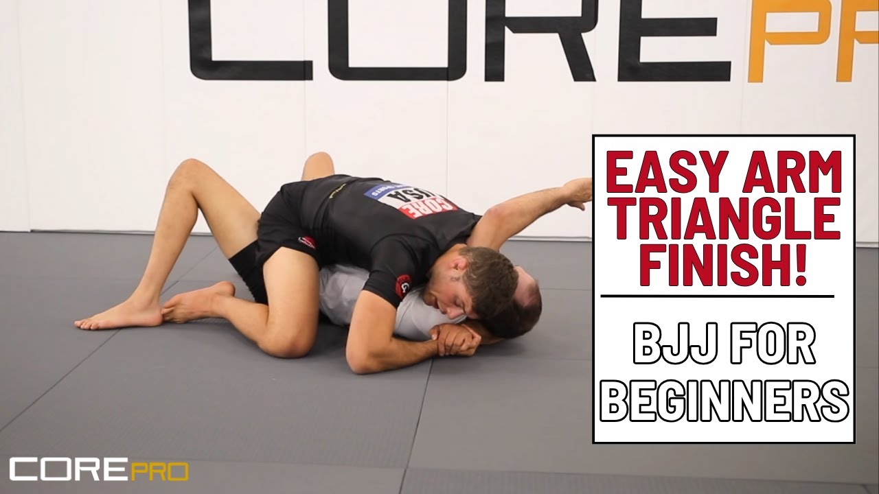 Half Guard Pass to Arm Triangle | Easy BJJ Finish from Mount - YouTube