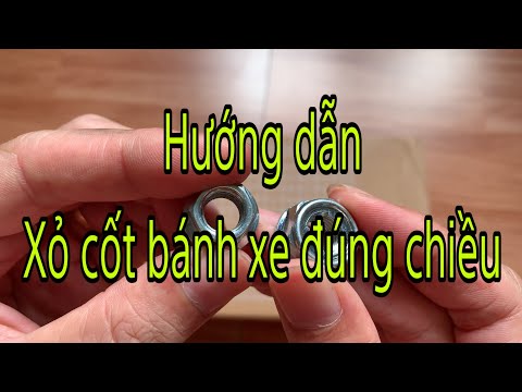 Video 43. Xỏ cốt bánh xe đúng chiều không tuông ốc - youtube