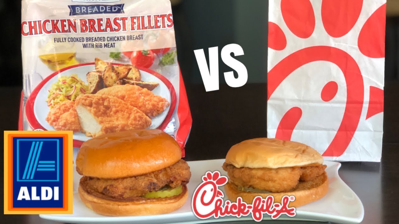 Aldi Red Bag Chicken VS Chick fil A