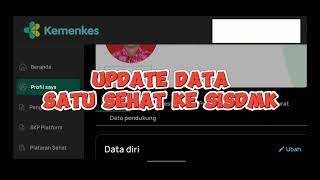 UPDATE ONE HEALTH DATA TO SISDMK