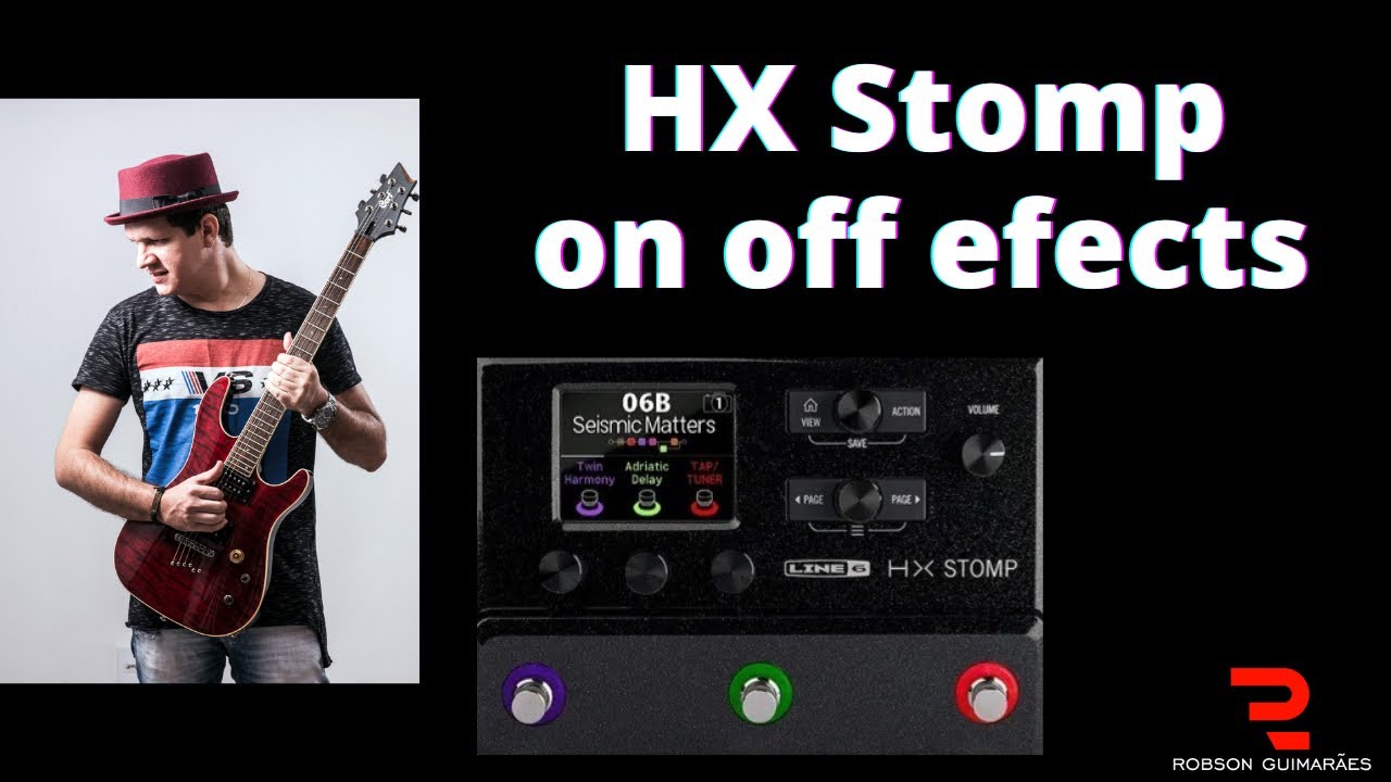 Hx Stomp / utilizando footswit para ligar e desligar efeitos
