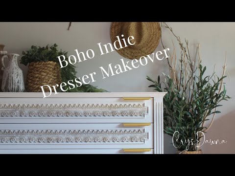 Boho Indie Dresser Makeover - Creating A Neutral Statement Piece