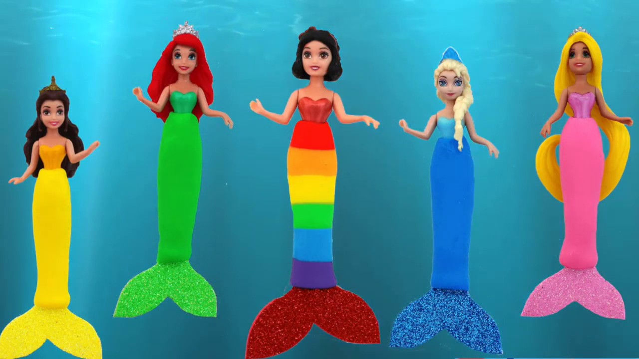Play Doh Disney Princess Mermaid Underwater Fashion Show Ran ToysReview