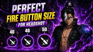 Secret Fire Button Size for One Tap Headshot 😱 | Free Fire Gameplay#viralvideo #freefire #tranding 
