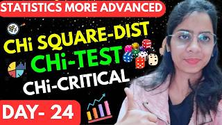 Day 24: Chi Square Distribution | Chi Square Test | Chi Critical in Statistics | [Theory + Coding]