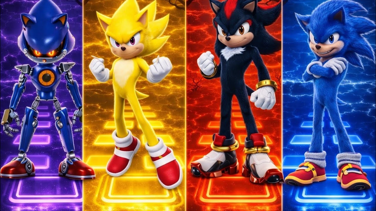 🔥 WHO IS THE STRONGEST? Metal Sonic🆚Shadow 🆚THE Hedgehog🆚Sonic🔥