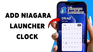 كيفية إضافة ساعة Niagara Launcher | تخصيص ساعة أندرويد باستخدام Niagara Launcher 2026 screenshot 3