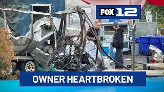 Business owner heartbroken after explosion at SE Portland food cart park
