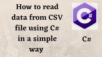 How to read data from CSV file using C# / How to read CSV file from C#